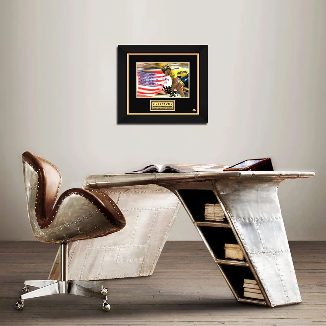 RARE-T Sports Memorabilia Lance Armstrong Photo Limited Signature Edition Studio Licensed Custom Frame 2 RARE-T Sports Memorabilia Lance Armstrong Photo Limited Signature Edition Studio Licensed Custom Frame