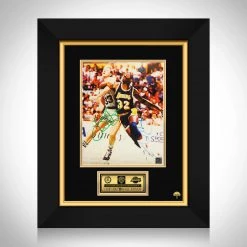 RARE-T Larry Bird & Magic Johnson Limited Signature Edition Studio Licensed Photo Custom Frame Sports Memorabilia