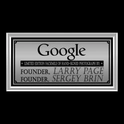 RARE-T Larry Page And Sergey Brin Google Photo Limited Signature Edition Studio Licensed Custom Frame Limited Edition Frames 13 RARE-T Larry Page And Sergey Brin Google Photo Limited Signature Edition Studio Licensed Custom Frame Limited Edition Frames