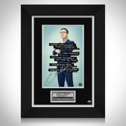 RARE-T Limited Edition Frames Last Week Tonight John Oliver Photo Limited Signature Edition Studio Licensed Custom Frame