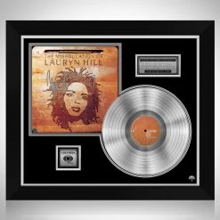 RARE-T Lauryn Hill - The Miseducation Of Lauryn Hill Platinum LP Limited Signature Edition Studio Licensed Custom Frame