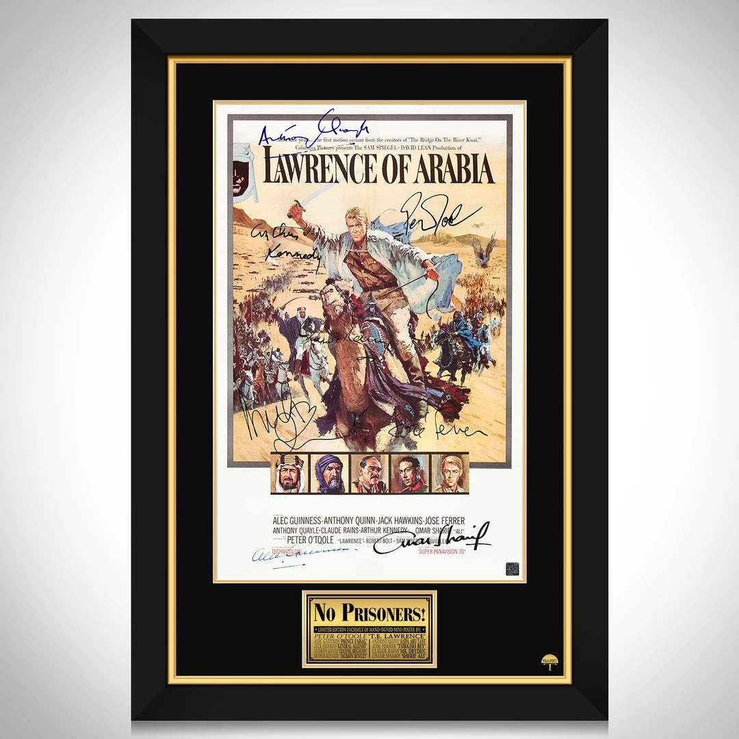 RARE-T Lawrence Of Arabia Mini Poster Limited Signature Edition Studio Licensed Custom Frame 1 RARE-T Lawrence Of Arabia Mini Poster Limited Signature Edition Studio Licensed Custom Frame