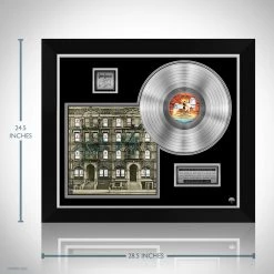 RARE-T Led Zeppelin - Physical Graffiti Platinum LP Limited Signature Edition Studio Licensed Custom Frame Limited Edition Frames