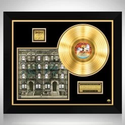 RARE-T Limited Edition Frames Led Zeppelin Physical Graffiti Gold LP Limited Signature Edition Studio Licensed Custom Frame