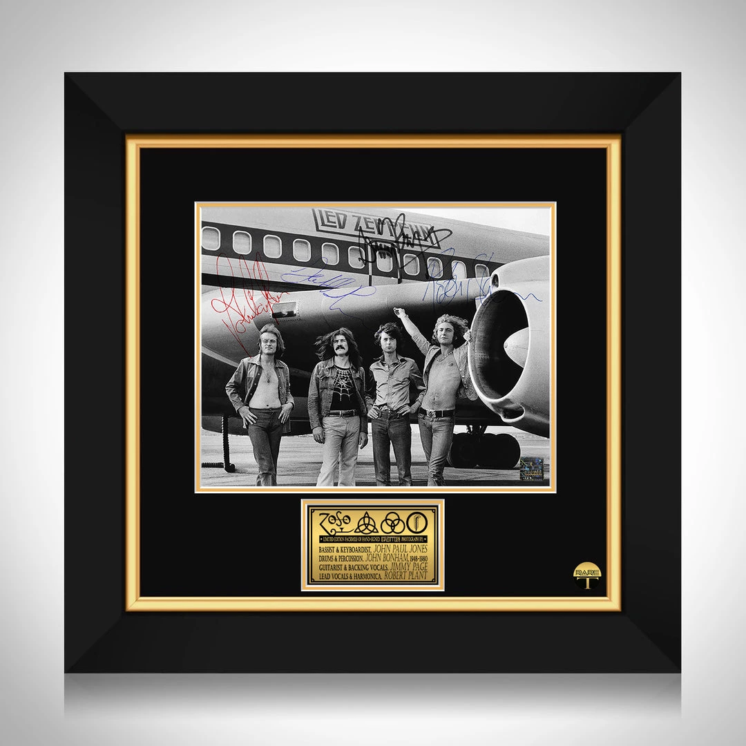 RARE-T Led Zeppelin Band Photo Limited Signature Edition Studio Licensed Custom Frame 1 RARE-T Led Zeppelin Band Photo Limited Signature Edition Studio Licensed Custom Frame