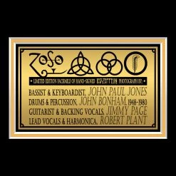 RARE-T Led Zeppelin Band Photo Limited Signature Edition Studio Licensed Custom Frame 11 RARE-T Led Zeppelin Band Photo Limited Signature Edition Studio Licensed Custom Frame