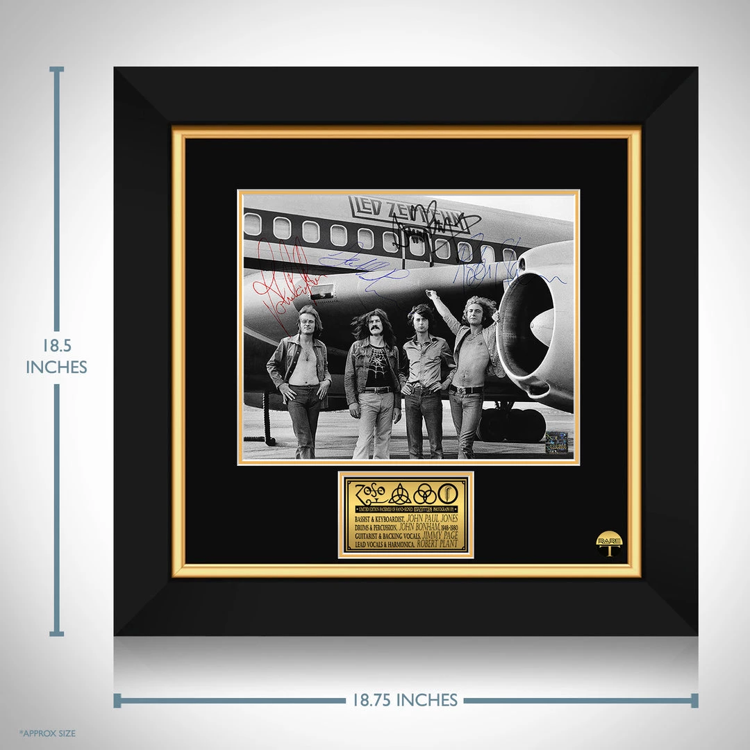 RARE-T Led Zeppelin Band Photo Limited Signature Edition Studio Licensed Custom Frame 3 RARE-T Led Zeppelin Band Photo Limited Signature Edition Studio Licensed Custom Frame