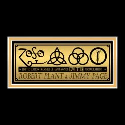 RARE-T Led Zeppelin Robert Plant And Jimmy Page Performing Live Photo Limited Signature Edition Studio Licensed Custom Frame Limited Edition Frames