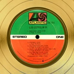 RARE-T Led Zeppelin III Gold LP Limited Signature Edition Studio Licensed Custom Frame Limited Edition Frames 15 RARE-T Led Zeppelin III Gold LP Limited Signature Edition Studio Licensed Custom Frame Limited Edition Frames