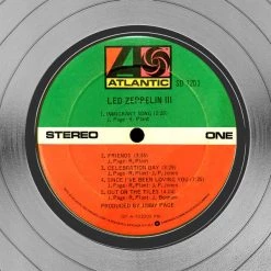 RARE-T Limited Edition Frames Led Zeppelin III Platinum LP Limited Signature Edition Studio Licensed Custom Frame