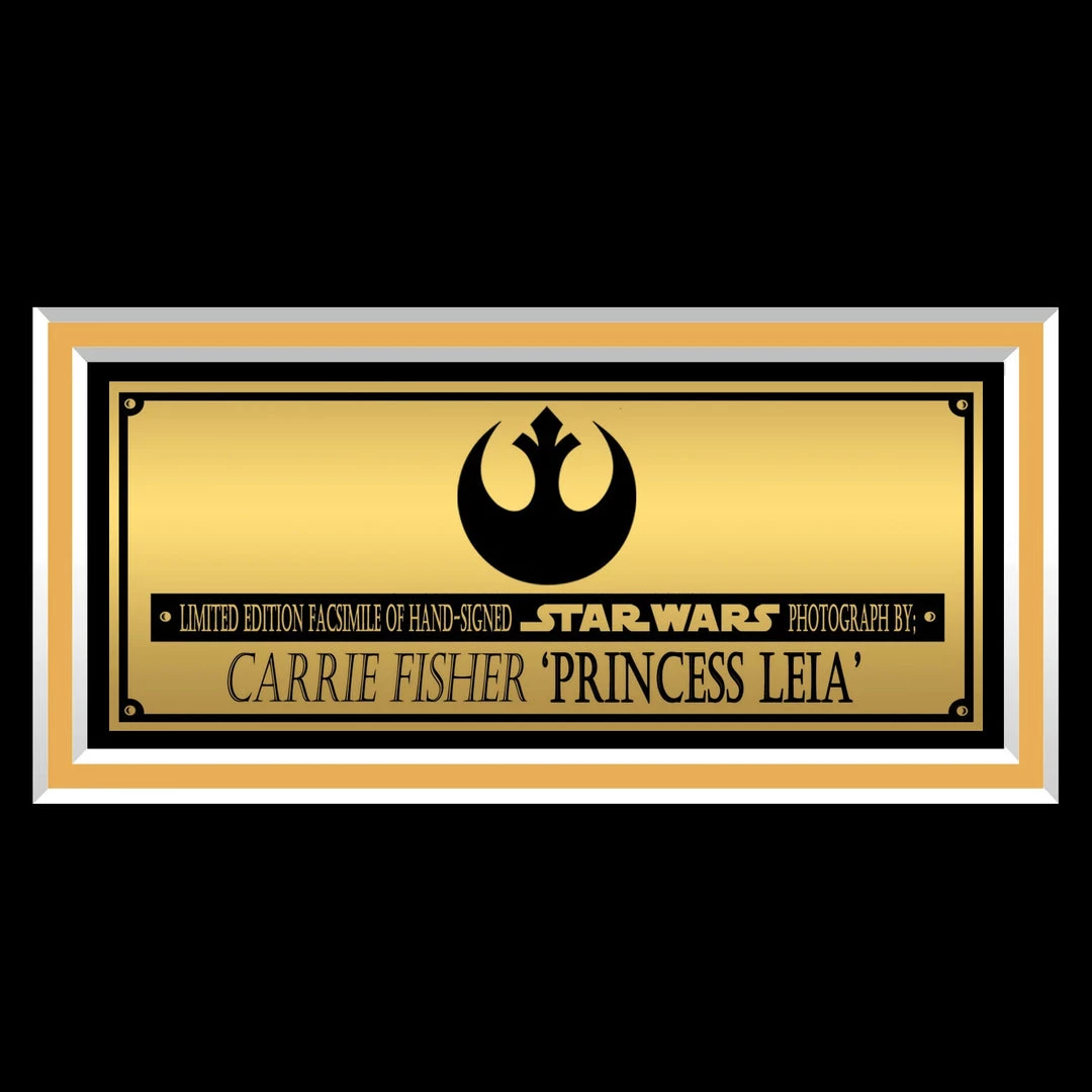 RARE-T Limited Edition Frames Star Wars Princess Leia Black & White Photo Limited Signature Edition Studio Licensed Custom Frame 4 RARE-T Limited Edition Frames Star Wars Princess Leia Black & White Photo Limited Signature Edition Studio Licensed Custom Frame