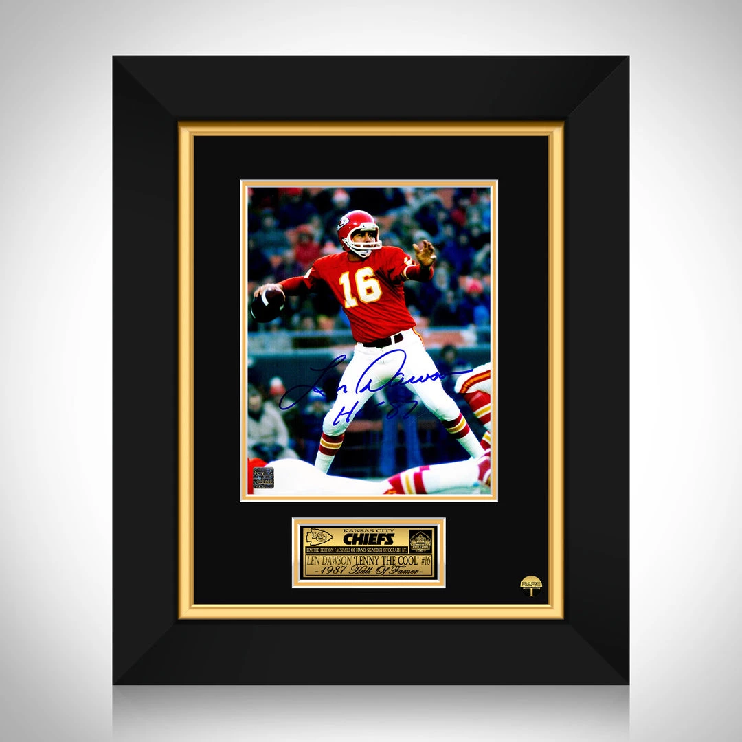 RARE-T Kansas City Chiefs Len Dawson Photo Limited Signature Edition Studio Licensed Custom Frame Sports Memorabilia 1 RARE-T Kansas City Chiefs Len Dawson Photo Limited Signature Edition Studio Licensed Custom Frame Sports Memorabilia