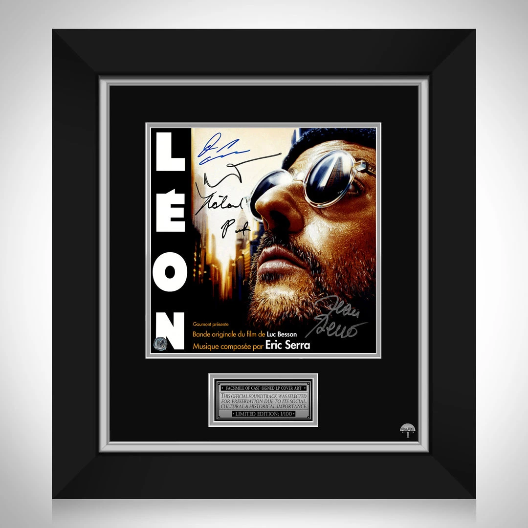 RARE-T Limited Edition Frames Leon: The Professional - Original Motion Picture Soundtrack LP Cover Limited Signature Edition Studio Licensed Custom Frame 9 RARE-T Limited Edition Frames Leon: The Professional - Original Motion Picture Soundtrack LP Cover Limited Signature Edition Studio Licensed Custom Frame
