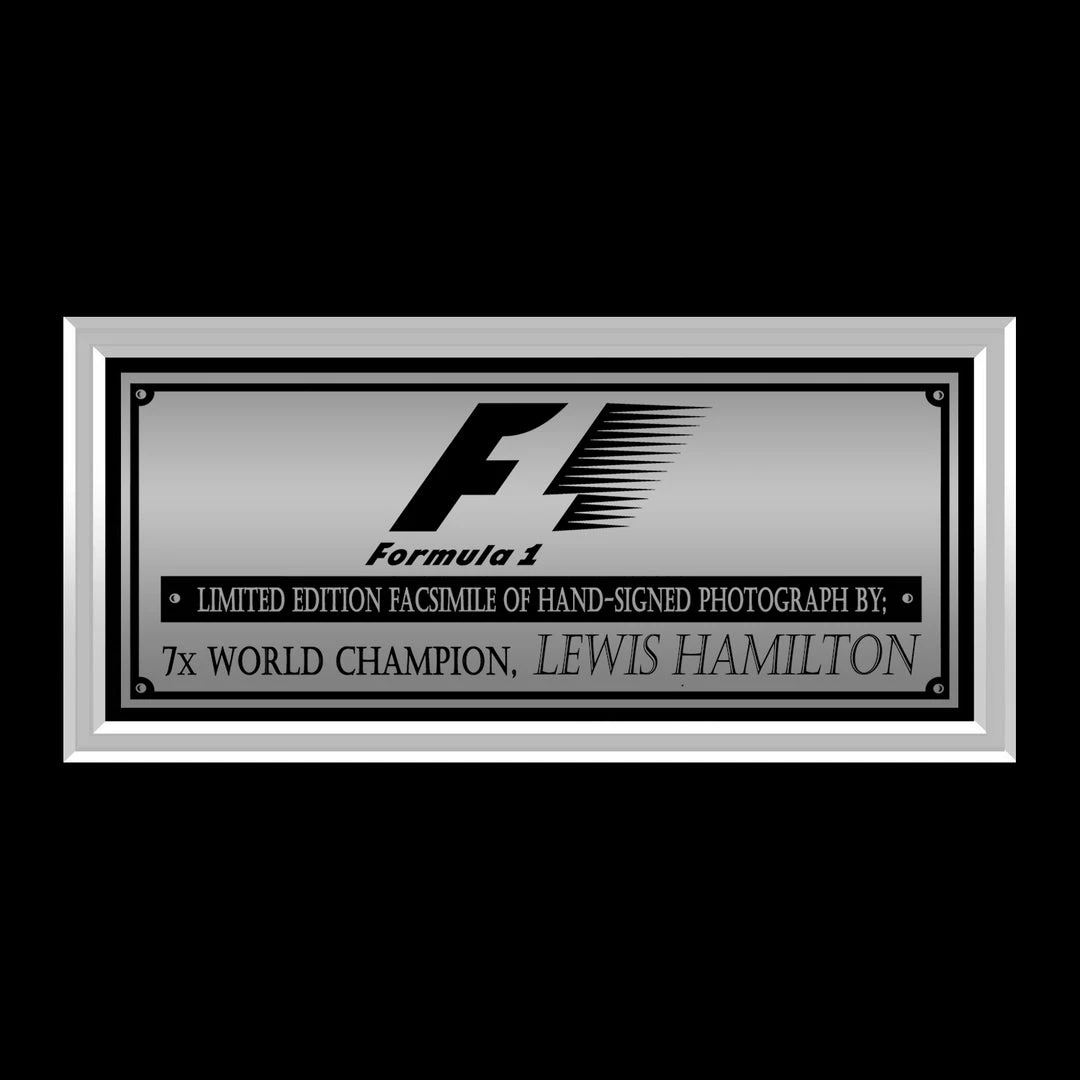 RARE-T Sports Memorabilia Lewis Hamilton Champion Photo Formula 1 Limited Signature Edition Licensed Custom Frame 5 RARE-T Sports Memorabilia Lewis Hamilton Champion Photo Formula 1 Limited Signature Edition Licensed Custom Frame