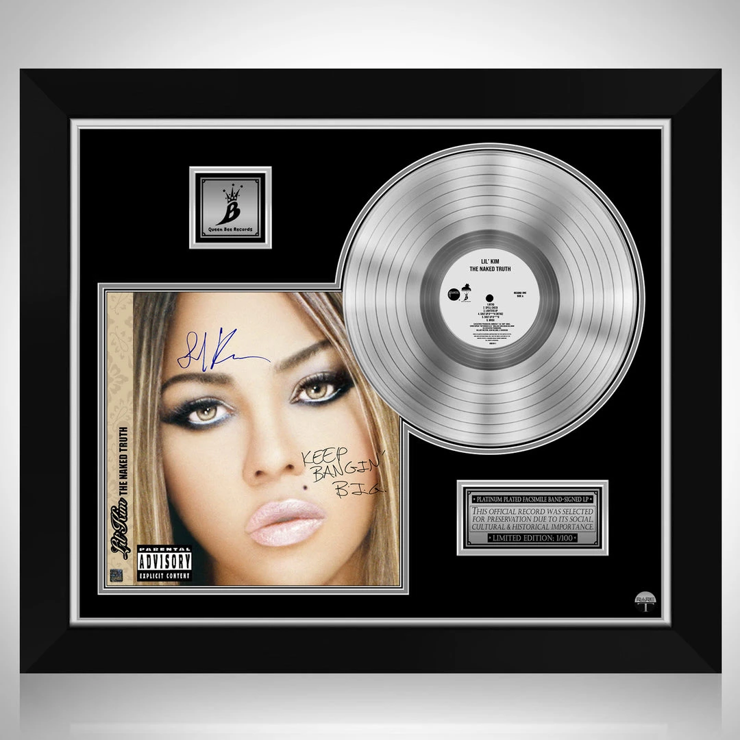 RARE-T Lil Kim The Naked Truth Platinum LP Limited Signature Edition Studio Licensed Custom Frame Limited Edition Frames 1 RARE-T Lil Kim The Naked Truth Platinum LP Limited Signature Edition Studio Licensed Custom Frame Limited Edition Frames