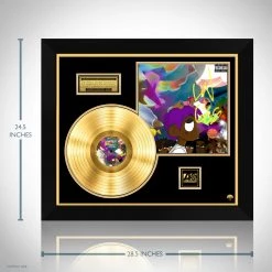 RARE-T Limited Edition Frames Lil Uzi Vert - Lil Uzi Vert VS The World Gold LP Limited Signature Edition Studio Licensed Custom Frame