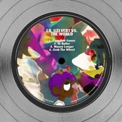 RARE-T Limited Edition Frames Lil Uzi Vert Lil Uzi Vert Vs The World Platinum LP Limited Signature Edition Studio Licensed Custom Frame