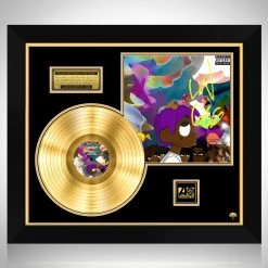 RARE-T Limited Edition Frames Lil Uzi Vert - Lil Uzi Vert VS The World Gold LP Limited Signature Edition Studio Licensed Custom Frame