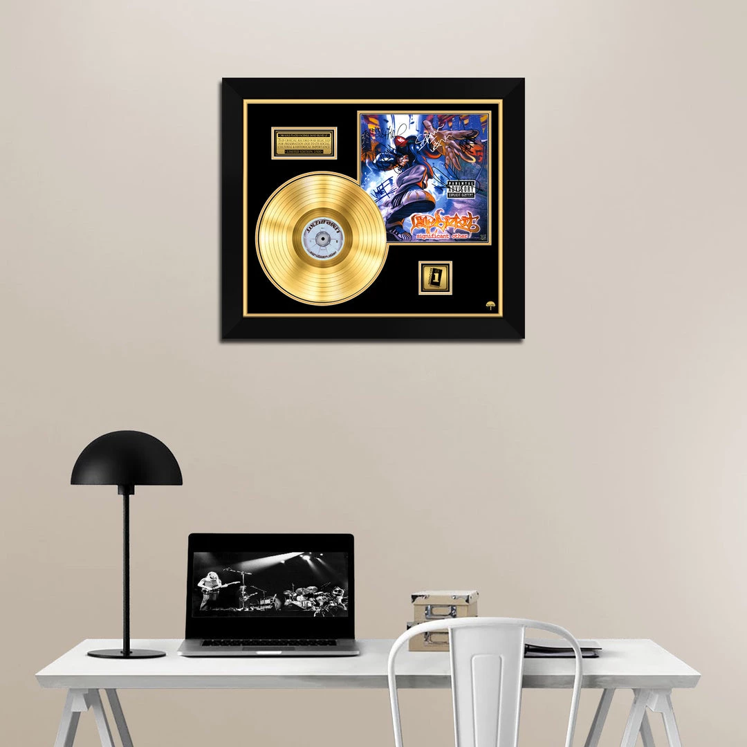 RARE-T Limited Edition Frames Limp Bizkit Significant Others Gold LP Limited Signature Edition Studio Licensed Custom Frame 6 RARE-T Limited Edition Frames Limp Bizkit Significant Others Gold LP Limited Signature Edition Studio Licensed Custom Frame
