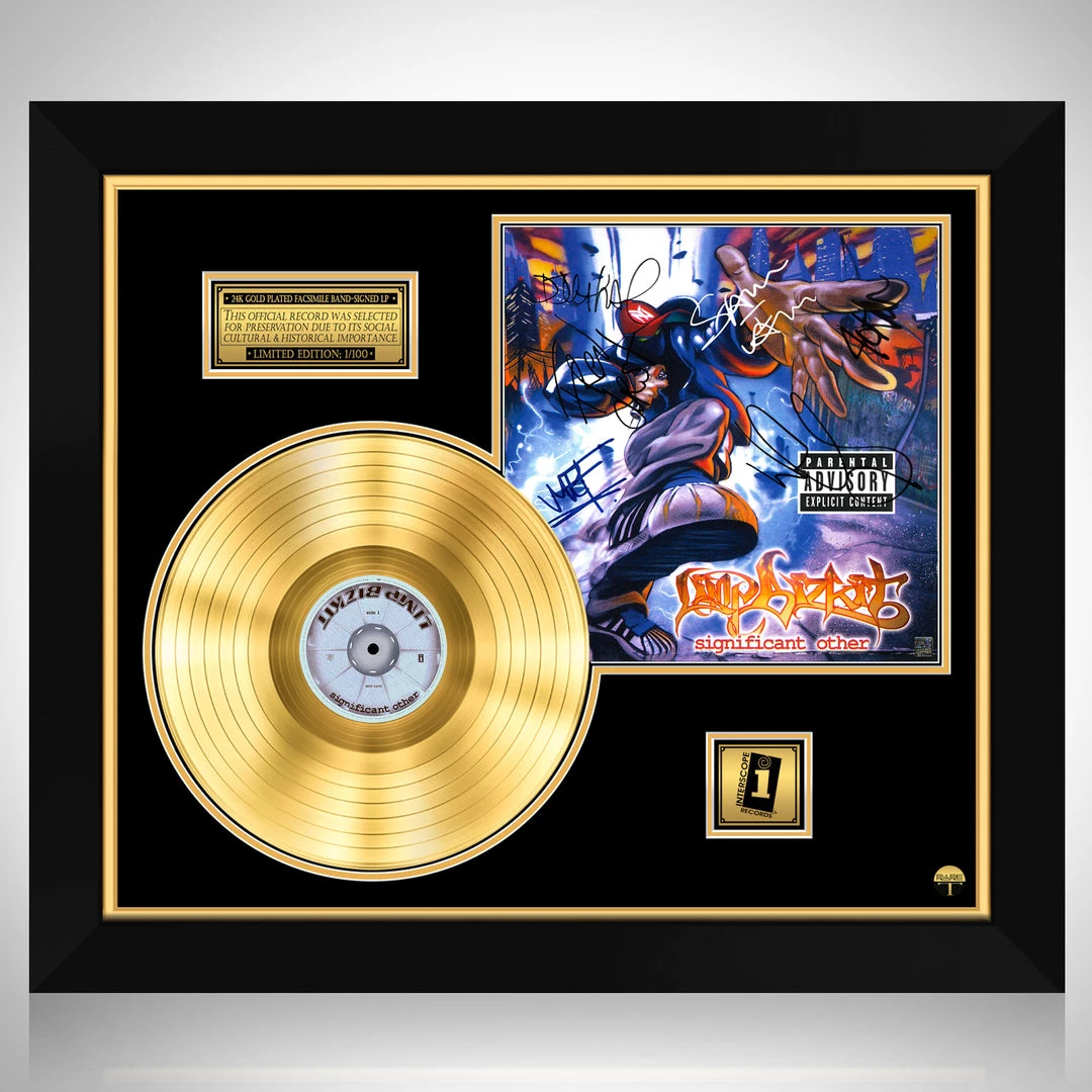 RARE-T Limited Edition Frames Limp Bizkit Significant Others Gold LP Limited Signature Edition Studio Licensed Custom Frame 1 RARE-T Limited Edition Frames Limp Bizkit Significant Others Gold LP Limited Signature Edition Studio Licensed Custom Frame
