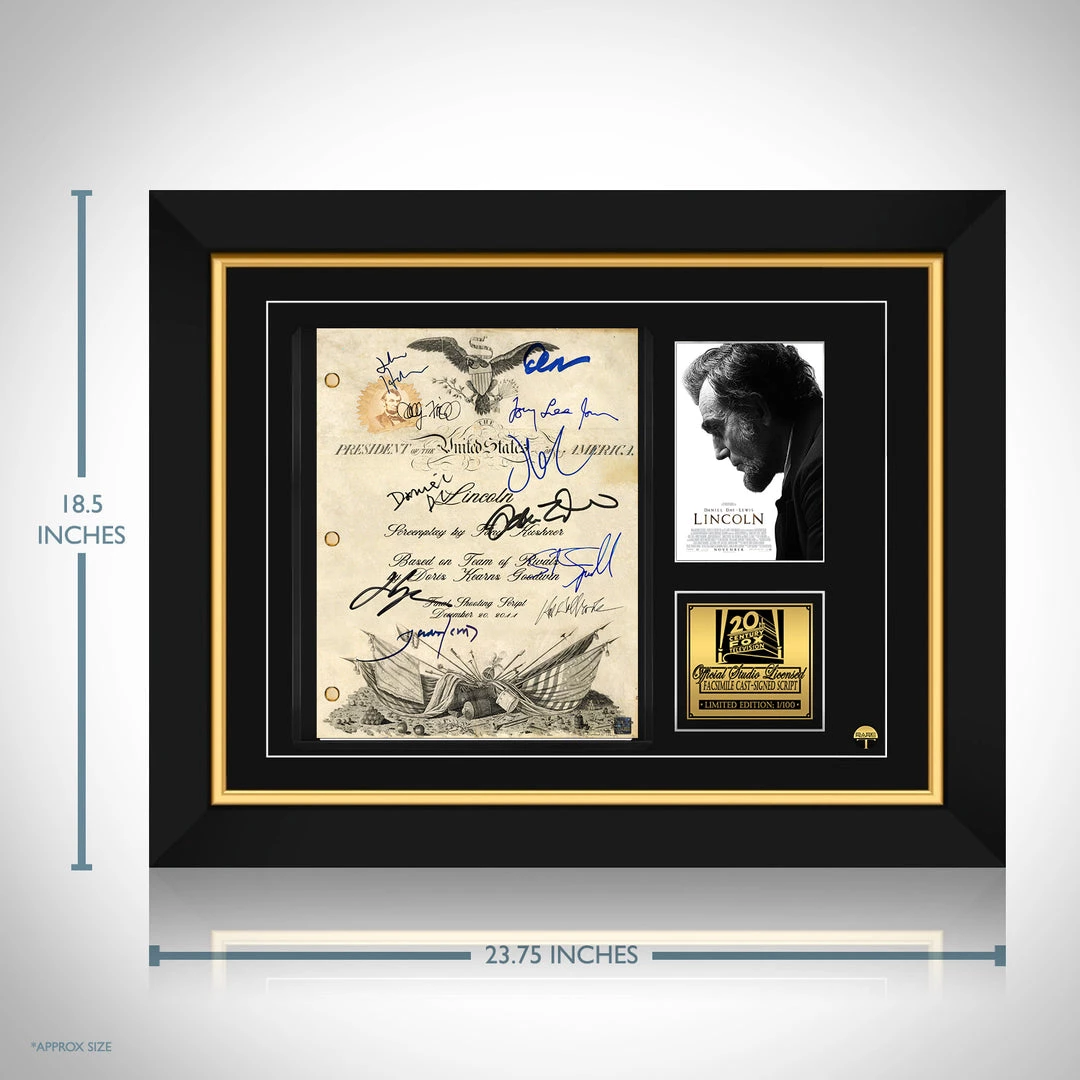RARE-T Lincoln Script Limited Signature Edition Studio Licensed Custom Frame 9 RARE-T Lincoln Script Limited Signature Edition Studio Licensed Custom Frame
