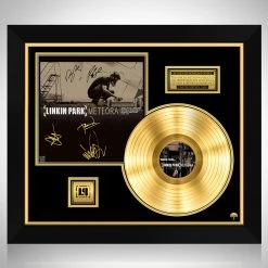 RARE-T Linkin Park Meteora Gold LP Limited Signature Edition Studio Licensed Custom Frame Limited Edition Frames