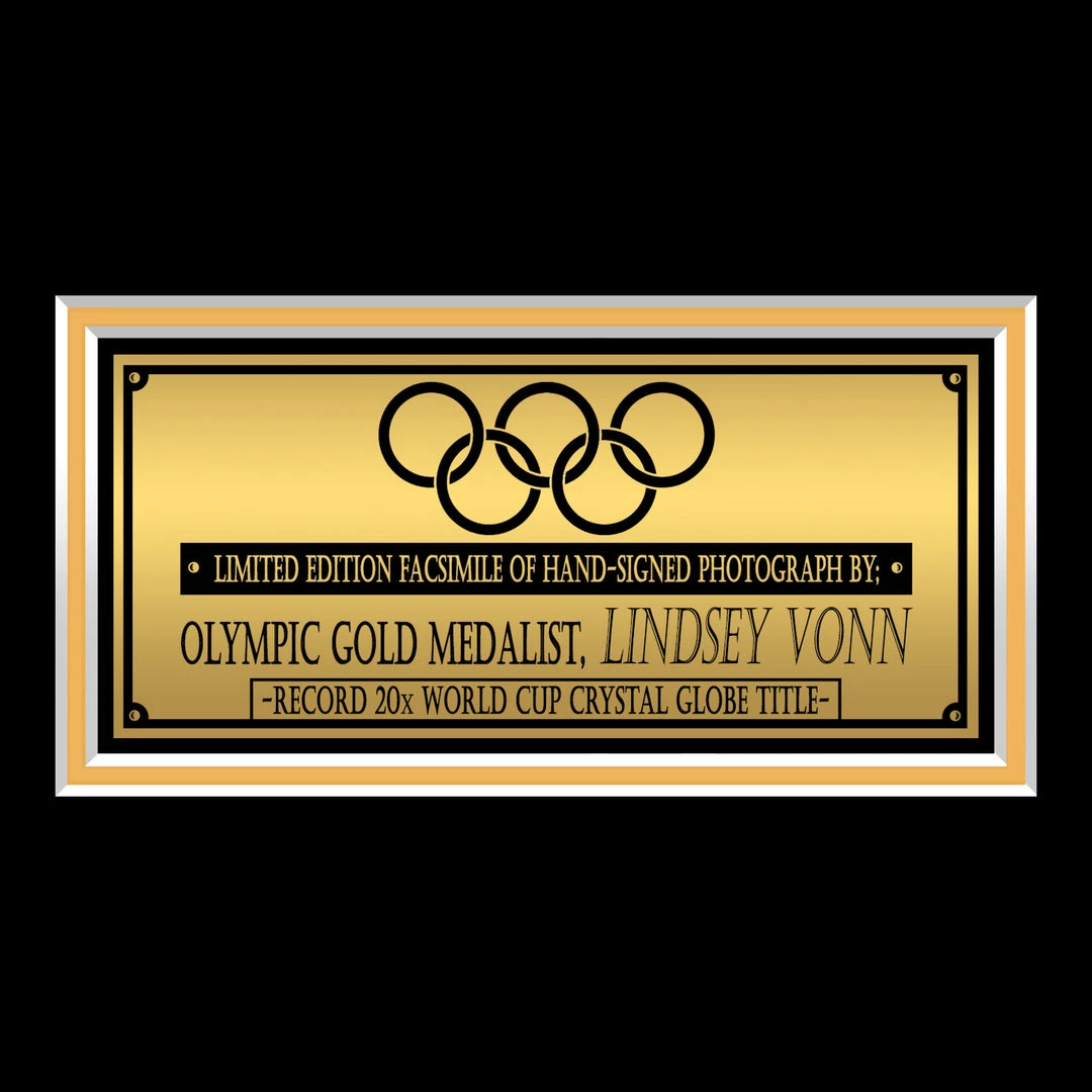 RARE-T Lindsey Vonn Photo Limited Signature Edition Studio Licensed Custom Frame 5 RARE-T Lindsey Vonn Photo Limited Signature Edition Studio Licensed Custom Frame