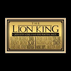 RARE-T Limited Edition Frames Lion King Photo & VHS Limited Signature Edition Studio Licensed Custom Frame