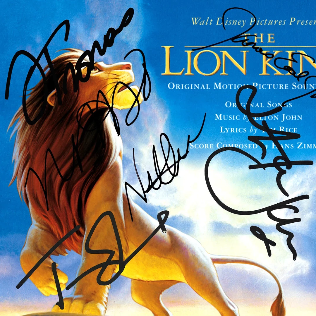 RARE-T The Lion King Movie Soundtrack LP Cover Limited Signature Edition Studio Licensed Custom Frame Limited Edition Frames 2 RARE-T The Lion King Movie Soundtrack LP Cover Limited Signature Edition Studio Licensed Custom Frame Limited Edition Frames