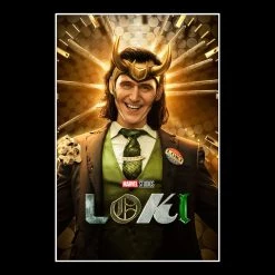 RARE-T Limited Edition Frames Loki Script Limited Signature Edition Studio Licensed Custom Frame