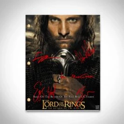 RARE-T Lord Of The Rings Return Of The King Script Signature Edition Studio Licensed Custom Frame