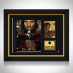 RARE-T Lord Of The Rings Return Of The King Script Signature Edition Studio Licensed Custom Frame