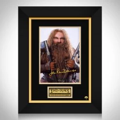 RARE-T Lord Of The Rings - Gimli Photo Limited Signature Edition Studio Licensed Custom Frame