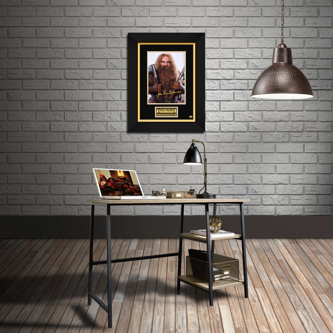 RARE-T Lord Of The Rings - Gimli Photo Limited Signature Edition Studio Licensed Custom Frame 2 RARE-T Lord Of The Rings - Gimli Photo Limited Signature Edition Studio Licensed Custom Frame