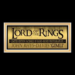 RARE-T Lord Of The Rings - Gimli Photo Limited Signature Edition Studio Licensed Custom Frame 12 RARE-T Lord Of The Rings - Gimli Photo Limited Signature Edition Studio Licensed Custom Frame