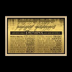 RARE-T Limited Edition Frames Lord Of The Rings The Fellowship Of The Ring Mini Poster Limited Signature Edition Studio Licensed Custom Frame 14 RARE-T Limited Edition Frames Lord Of The Rings The Fellowship Of The Ring Mini Poster Limited Signature Edition Studio Licensed Custom Frame