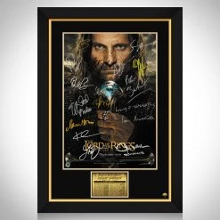 RARE-T Lord Of The Rings The Return Of The King Mini Poster Limited Signature Edition Studio Licensed Custom Frame Signature Edition Mini Poster
