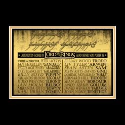 RARE-T Lord Of The Rings The Return Of The King Mini Poster Limited Signature Edition Studio Licensed Custom Frame Signature Edition Mini Poster