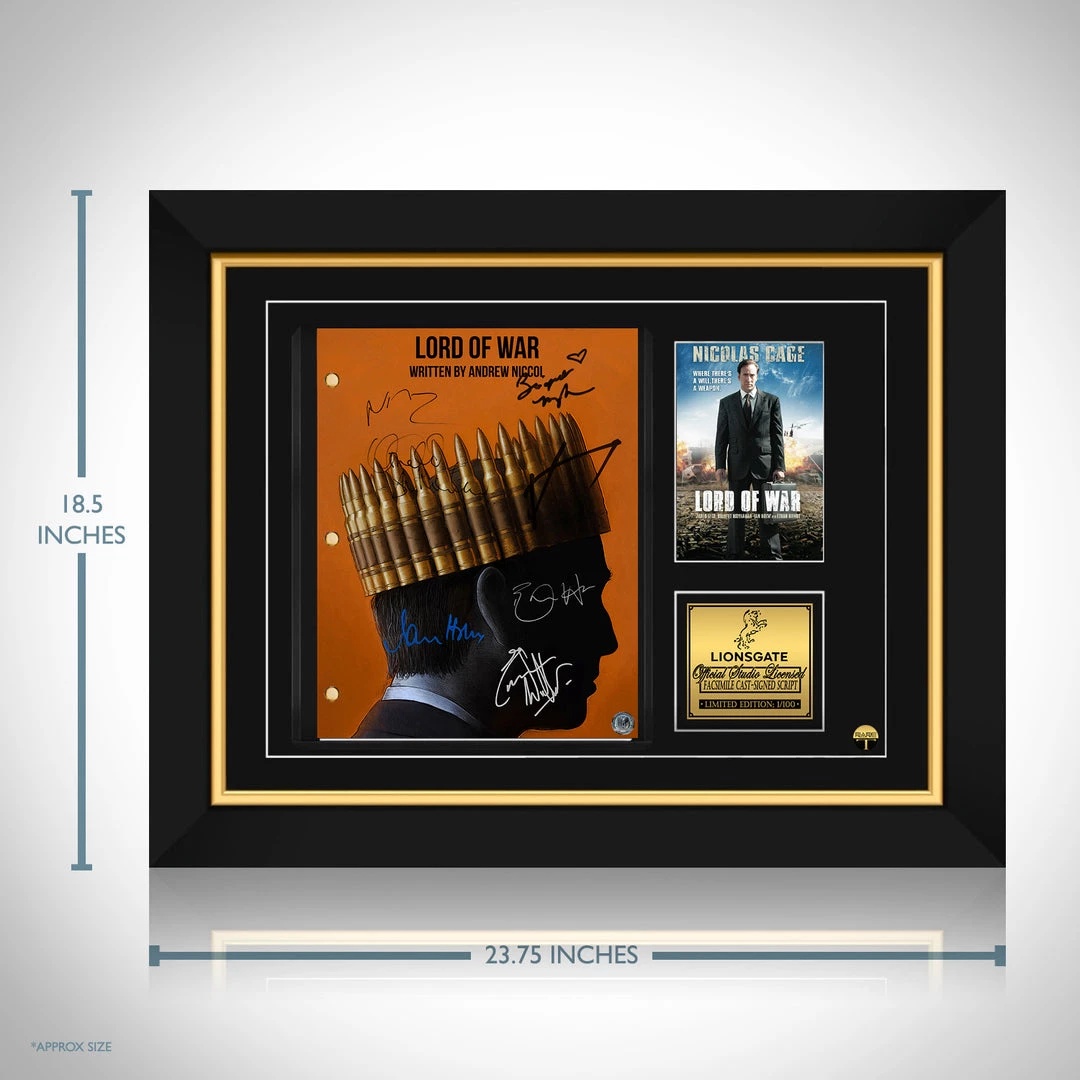 RARE-T Lord Of War Script Limited Signature Edition Studio Licensed Custom Frame 3 RARE-T Lord Of War Script Limited Signature Edition Studio Licensed Custom Frame