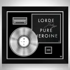 RARE-T Limited Edition Frames Lorde - Pure Heroine Platinum LP Limited Signature Edition Studio Licensed Custom Frame