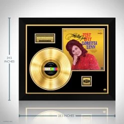 RARE-T Loretta Lynn - Fist City Gold LP Limited Signature Edition Studio Licensed Custom Frame