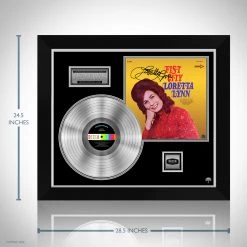 RARE-T Loretta Lynn - Fist City Platinum LP Limited Signature Edition Studio Licensed Custom Frame