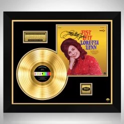 RARE-T Loretta Lynn - Fist City Gold LP Limited Signature Edition Studio Licensed Custom Frame