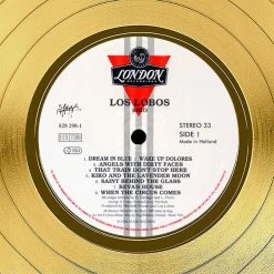 RARE-T Limited Edition Frames Los Lobos - Kiko Gold LP Limited Signature Edition Studio Licensed Custom Frame