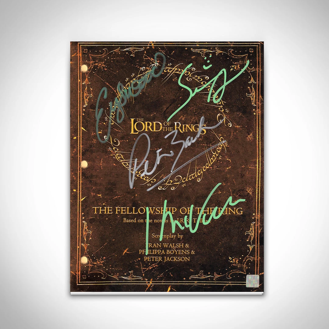 RARE-T The Lord Of The Rings The Fellowship Of The Ring Script Limited Signature Edition Studio Licensed Custom Frame 2 RARE-T The Lord Of The Rings The Fellowship Of The Ring Script Limited Signature Edition Studio Licensed Custom Frame