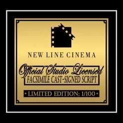 RARE-T The Lord Of The Rings The Fellowship Of The Ring Script Limited Signature Edition Studio Licensed Custom Frame 20 RARE-T The Lord Of The Rings The Fellowship Of The Ring Script Limited Signature Edition Studio Licensed Custom Frame