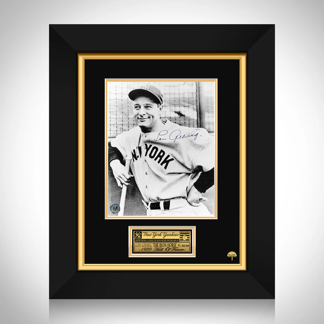RARE-T New York Yankees - Lou Gehrig Photo Limited Signature Edition Studio Licensed Custom Frame 1 RARE-T New York Yankees - Lou Gehrig Photo Limited Signature Edition Studio Licensed Custom Frame