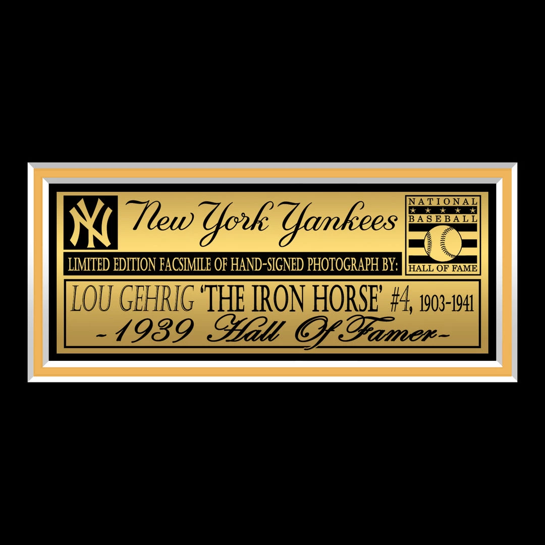 RARE-T New York Yankees - Lou Gehrig Photo Limited Signature Edition Studio Licensed Custom Frame 5 RARE-T New York Yankees - Lou Gehrig Photo Limited Signature Edition Studio Licensed Custom Frame
