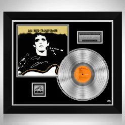 RARE-T Lou Reed - Transformer Platinum LP Limited Signature Edition Studio Licensed Custom Frame