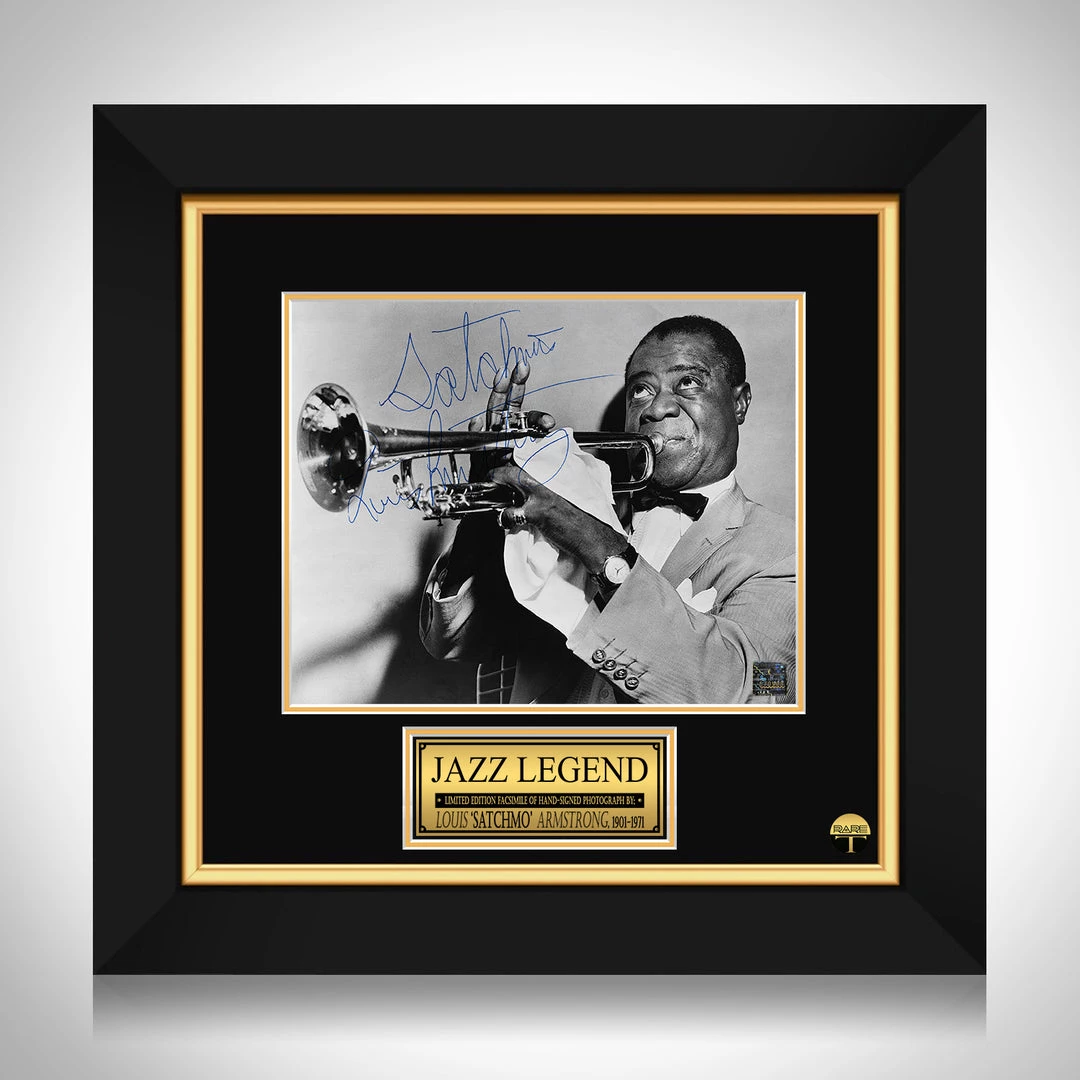 RARE-T Louis Armstrong Photo Limited Signature Edition Studio Licensed Custom Frame Limited Edition Frames 1 RARE-T Louis Armstrong Photo Limited Signature Edition Studio Licensed Custom Frame Limited Edition Frames